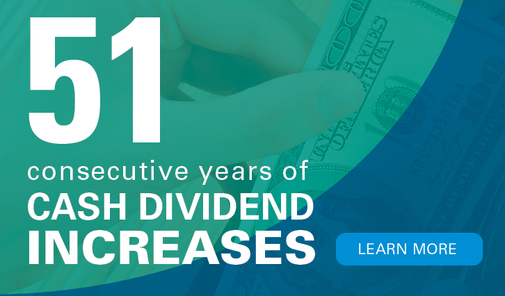 51 Consecutive Years of Dividend Increases